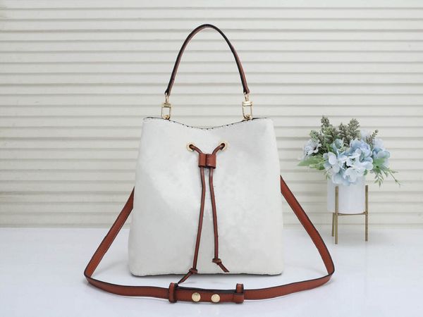 

high shoulder box genuine neo bags brand purses noe holder designer handbags women bag leather style luxury classic quality pen glbir, Red;black