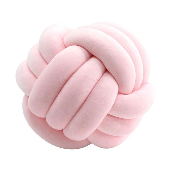 

pillow nordic handmade knot three shares round ball throw sofa super soft stuffed car office back cushion body kid pillows decor
