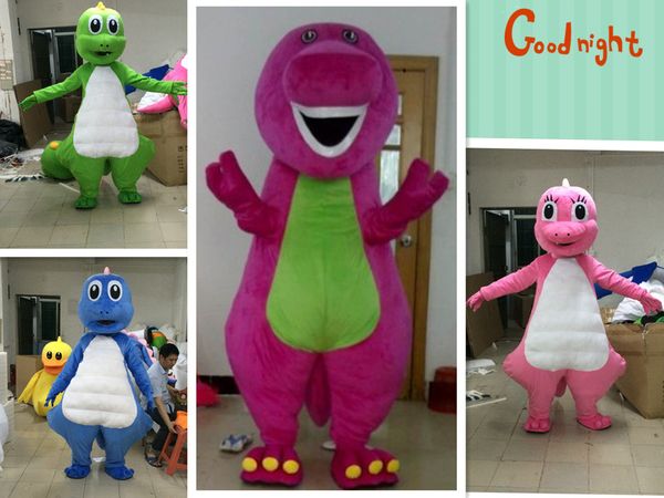 

mascot costumes large barney mascot costumes dinosaur mascots carnival character suit mascotte costume christmas gifts, Red;yellow