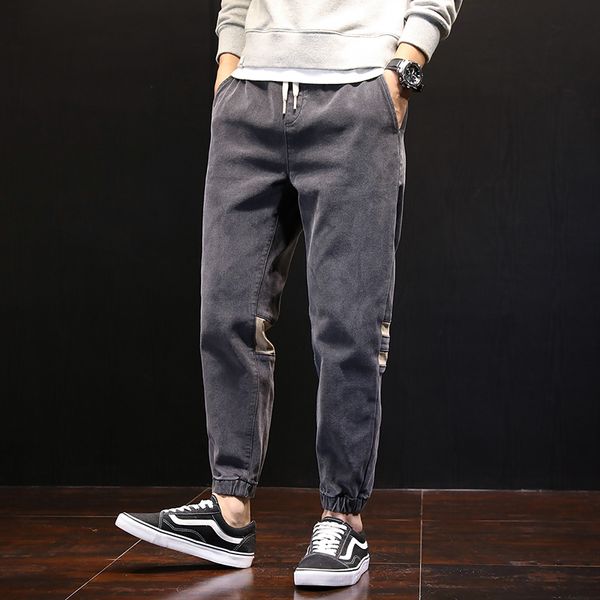 

2021 new hip hop design brand jeans for men's straight fashion distressed moto bike vintage jean plus oversize d0mn, Blue