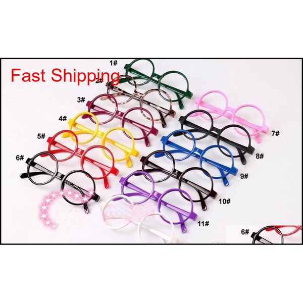 

glasses frame fashion girls eyeglasses sunglasses without lenses super light and lovely frame glasses muti-color wh qylsom new_dhbest, Black