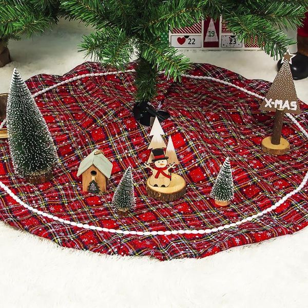 

christmas tree round floor mat snowflake design carpet christmas tree cloth skirt holiday ornament
