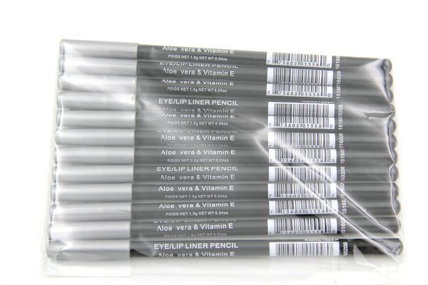 

120pcs mix eye/lip liner pencil aloe & vitamin e 1.6g 12 color eyeliner pencil ing