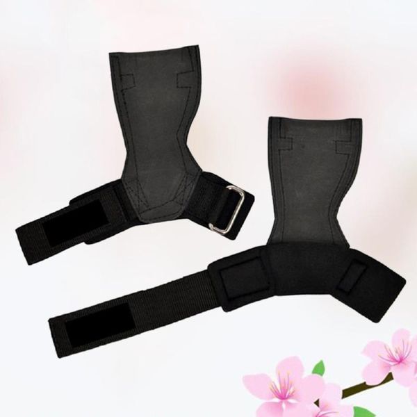 

wrist support weightlifting palm protecting grip pads horizontal bar slip-proof glove gym training supplies for men (size), Black;red