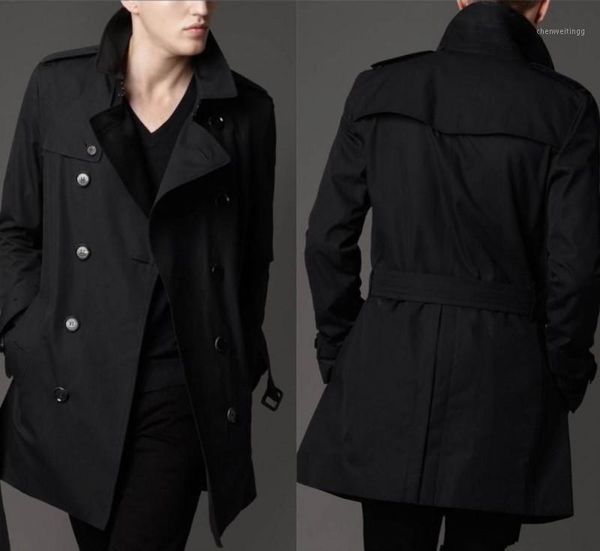 

spring & autumn plus size men trench long-sleeve turn-down collar loose long sashes jacket big size coat chest 160 cm 170kg1, Tan;black