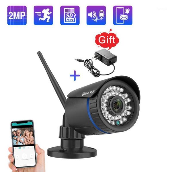 

techage 1080p wifi camera 2-way audio tf card record outdoor wireless ip camera security cctv ir night vision video surveillance1