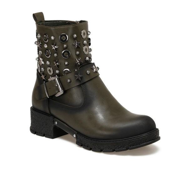 

boots flo 19sf-2010 khaki women 's butigo, Black