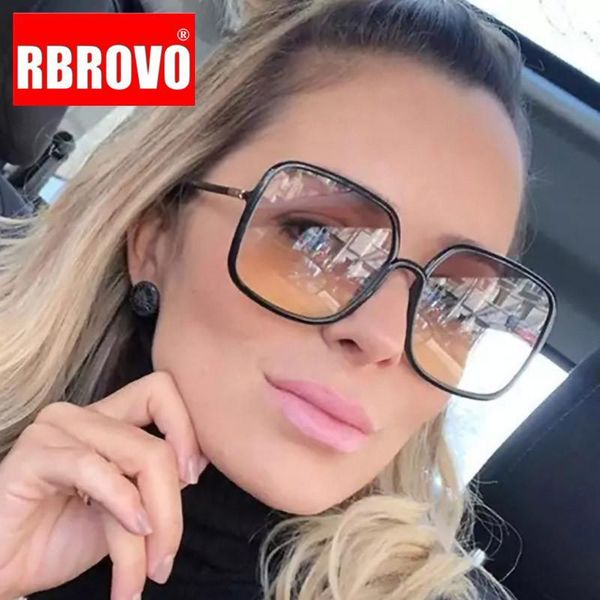 

rbrovo oversized glasses women brand square glasses frame for women retro eyeglasses vintage lentes de lectura hombre1, White;black