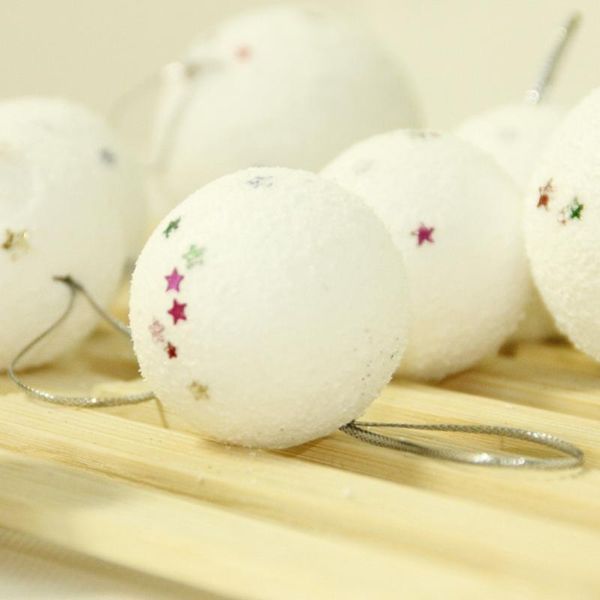 

xmas christmas balls home l restaurant ornament hanging party white