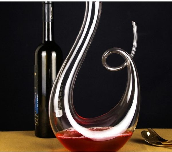 

2021 creative lead crystal wine glass set decanter goblet wine set creative wine distributor for fast sobering up