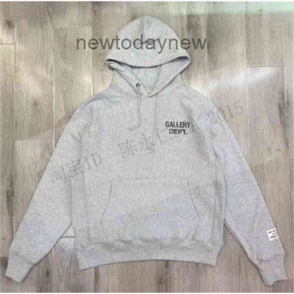 

printed mens dept. gallerydept print ins 460g plush lined hoodiehoodies hooded jacket coats hoodies hoodie, Black