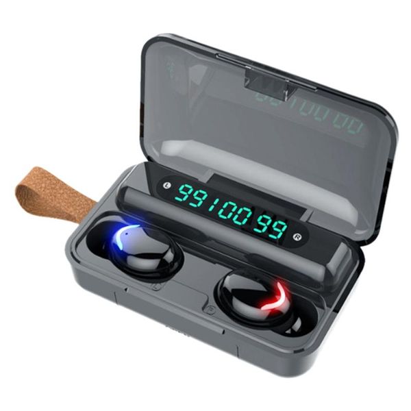

f9 bluetooth earphone tws wireless bluetooth headset sports in-ear earbuds digital display press operation