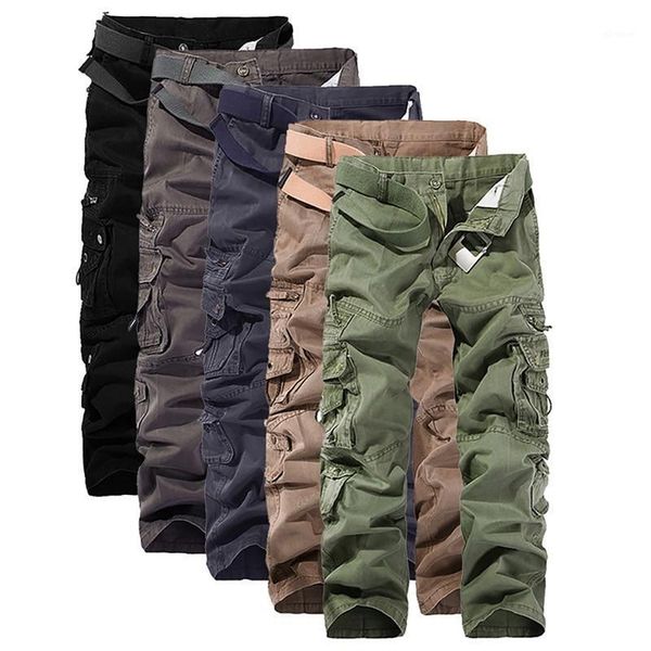 

2020 city tactical cargo pants men combat swat army pants cotton many pockets stretch flexible man casual trousers1, Black