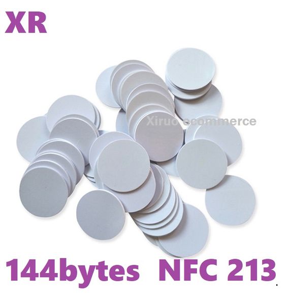 

25mm 13.56mhz rfid card tags 213 chip nfc type 2 tag rfid door access control cards pvc coin card with 3m glue for non-metal surface