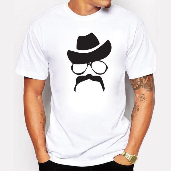 

sport men fashion glasses man design t shirt novelty tie hat printed gentleman custom printed short sleeve tees