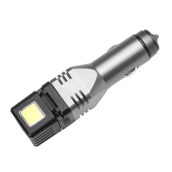 

flashlights torches car charging xpg+cob led bulb aluminum alloy shell built-in 800 mah lithium battery with broken window hammer1