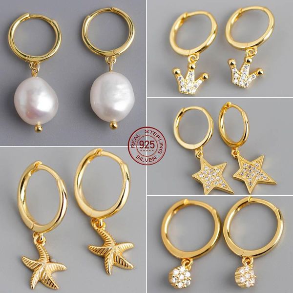 

pearl earring 925 sterling silver women earrings various styles charm drop earrings golden selling fashion jewelry 2021 new