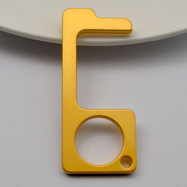 

kirsite no touch contactless door opener touchless starters keyring metal heads screen touching pressing elevator edc tool 2 1yb c2