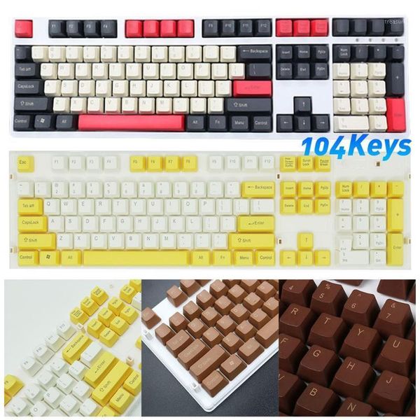 

keyboards 1set pbt 104 keycaps backlit for outemu gateron kailh mechanical cherry mx switch1