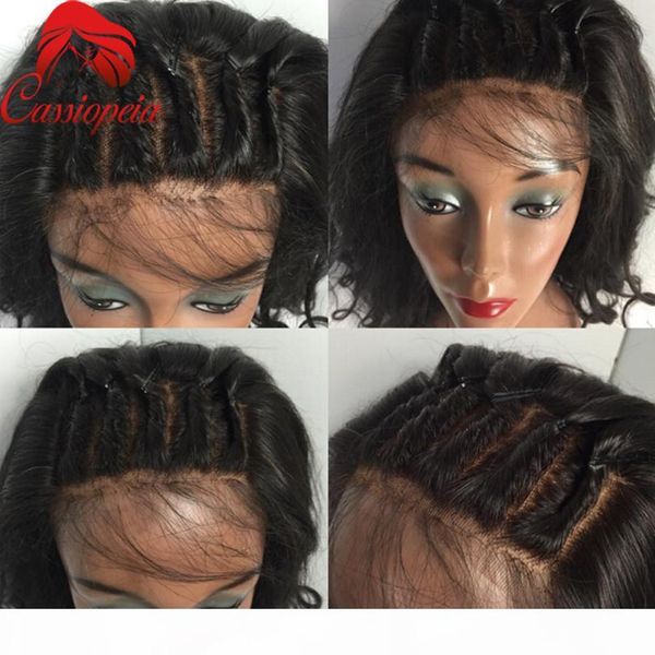 

8a класс бразильский кружевной фронт странные кудрявые волосы человеческие волосы короткие парики горячие продажи неверные парики для волос, Black;brown