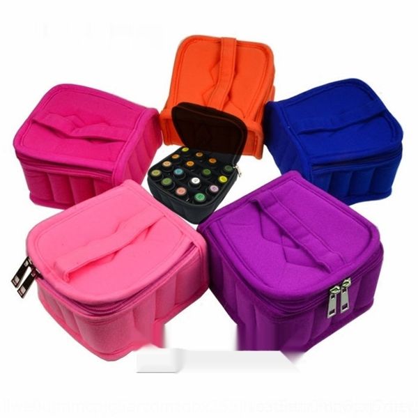 

kixz5 bag carry-on 16-grid thickened environmental bottle essential velvet bottlprotection oil material 15ml essential oil bottle storage ba