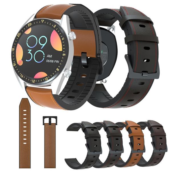 

часы gt gt2 замена ремень спорт кожа tpu регулируемый силиконовый 46мм для wristband huawei неподдельной ремешки часов sqcwbz bdefashion, Black;brown