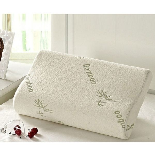 

wholesale bamboo fiber slow rebound health care memory foam pillow massager travesseiro almohada