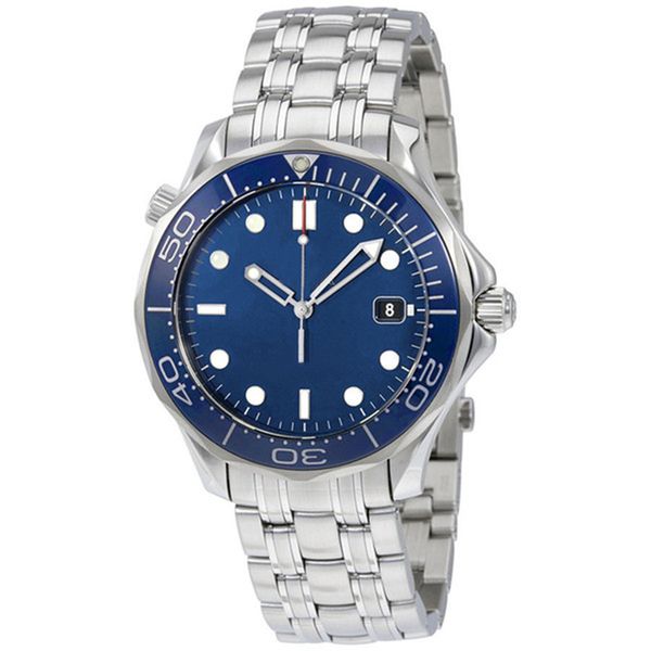 

christmas automatic mechical james bond aqua mens master watch black stainless steel watches men wristwatches, Slivery;brown