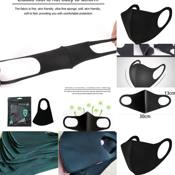 

individual pack mouth face black 10000pcs cover designer pm2.5 respirator dustproof washable reusable ice silk mask outletdpxs