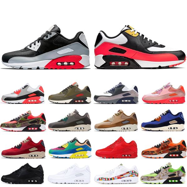 

bred running shoes for men women camo infrared triple white premium be true fashion mens trainers sports sneakers chaussures 36-45, White;red