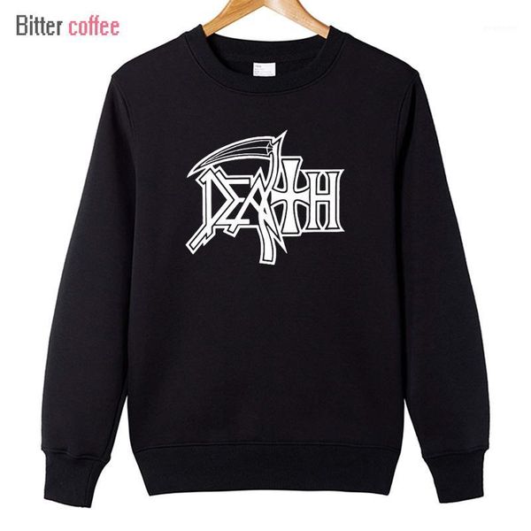 

2017 death hoodies rock band heavy metal hoodies men casual round neck novelty funny man's clothing & sweatshirts1, Black