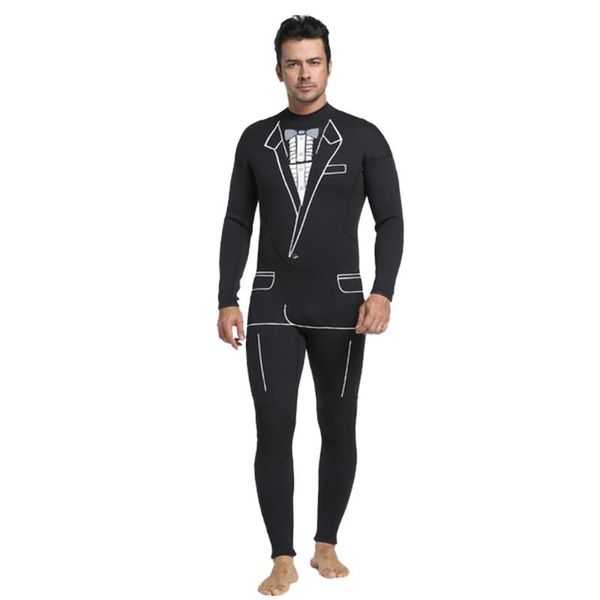 

mens wetsuit formal style 3mm neoprene suit tie surf surfing