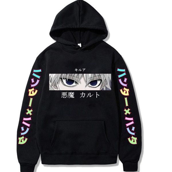 

killua hoodie hisoka honter leorio anime x gon 2020 pullover kurapika streetswear new lkbrn, Black;white