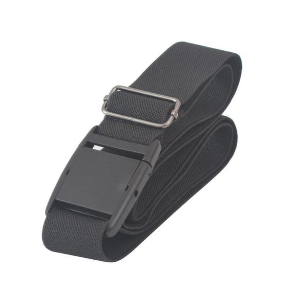 

women invisible belt elastic adjustable for jeans men's automatic buckle canvas waist waistband kg-958, Black;gray