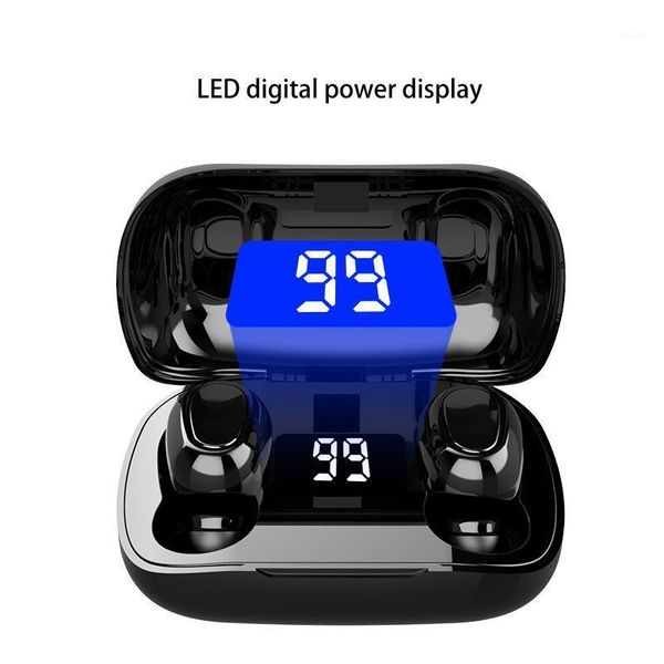 

tws bluetooth earphone touch wireless headphone stereo sports wireless earphones mini earbuds with mic 350mah case1