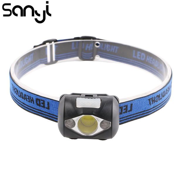 

lightweight 4 modes led headlamp head torch forehead white + red light headlight lighting for outdoor camping hiking