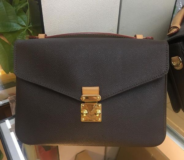 

genuine brown leather women's designer handbag pochette metis shoulder bags crossbody bags messenger bag ing