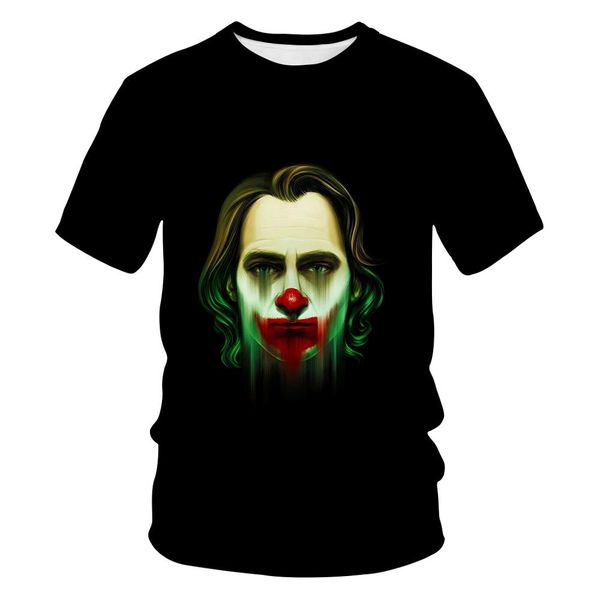 

new clown summer flame printed short sleeved and men3d 5xl 3d print shirts kawaii graphic kawaii men clothing