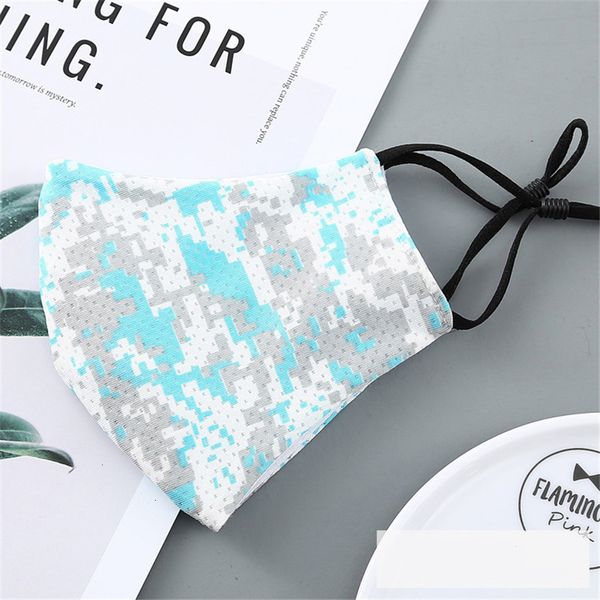 

20pcs designer mask face black white blue camo anti dust cover pm2.5 respirator dustproof masks 3 ntvys