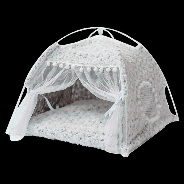 

cat beds & furniture pet dog teepee winter warm foldable small cats tent house basket cute home cushion kennel portable