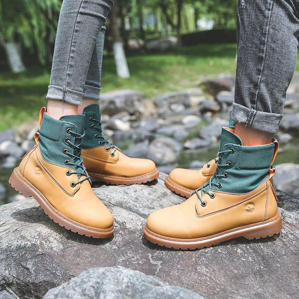 

women men winter ankle boots warm plush fashion motorcycle boots ladies lace up pu leather female cone heels woman footwear 2020, Black