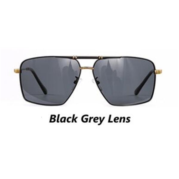 

2021 new black polarized rectangle sunglasses metal frame uv400 driving glasses for men come with box 5uel, White;black