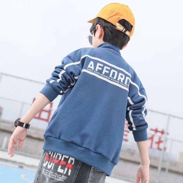 

sports boys' middle et children's school zipper cardigan 2020 new student fashion igg6, Black