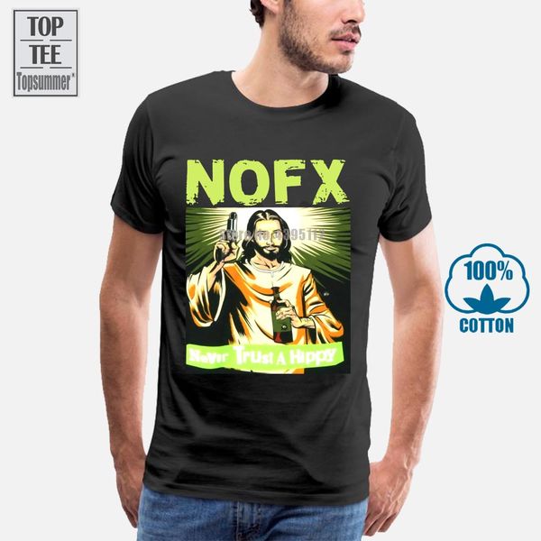 

t shirt casual clothing men's novelty crew neck short sleeve nofx never trust a hippy tees sport hooded sweatshirt hoodie