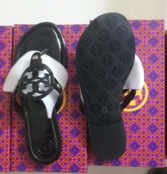 

2021 fashion classic genuine leather brand women thong sandals summer women leisure beach sandals famous flip fllops of charge, Black