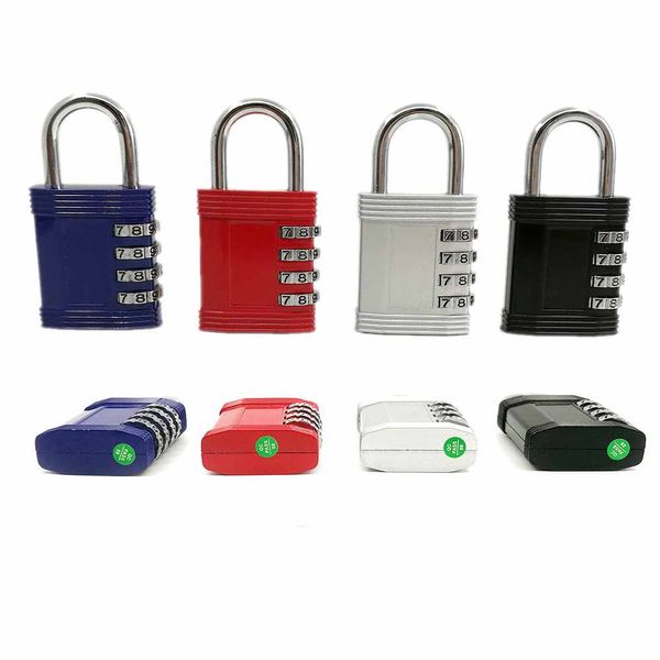 

combination padlock 4 digit resettable combo lock with keys waterproof gate lock for locker gym case school employee locker