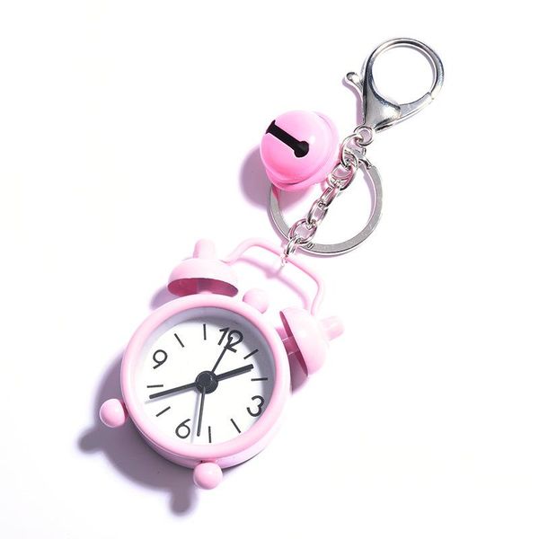 Cute Mini Alarm Clock Keychain Pendant Creative Car Decoration Bag