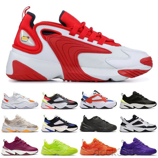 

2020 zoom m2k men casual shoes women tainers 2k tekno 2000 triple black white dark grey designer sports sneakers shoes kl-a