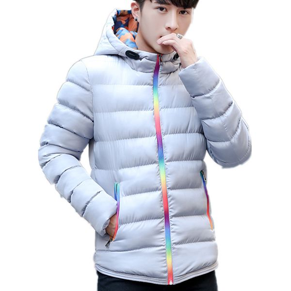 

shiny puffer anorak windbreaker colorful sliver teeth zipper padded bomber jacket