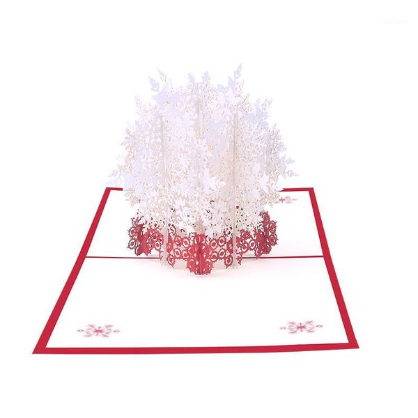 

merry christmas cards christmas tree winter gift 3d -up cards decoration stickers laser cut new year greeting1